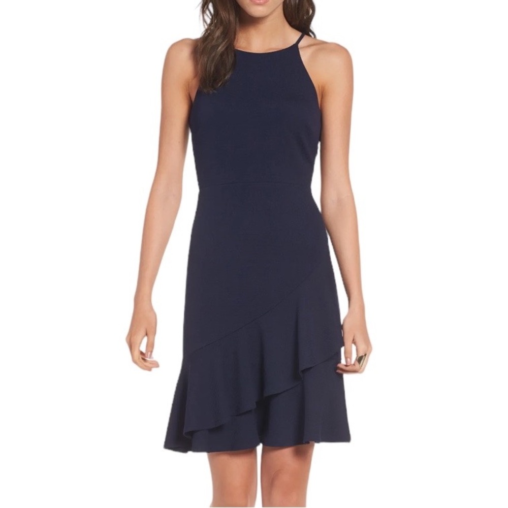 Soprano Ruffle Hem Knit Dress NWT